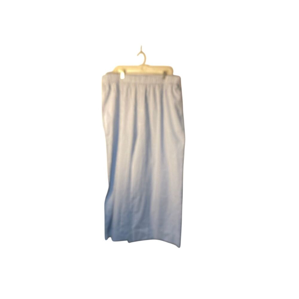 Shiny by nature blue, and white gingham, wide leg pants Coquette 3X